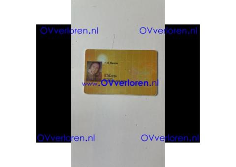 OV chip gevonden nabij Amsterdam Muiderpoort