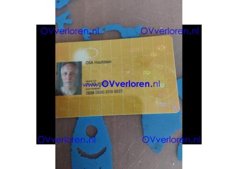 OV chipkaart van OSA Houtman