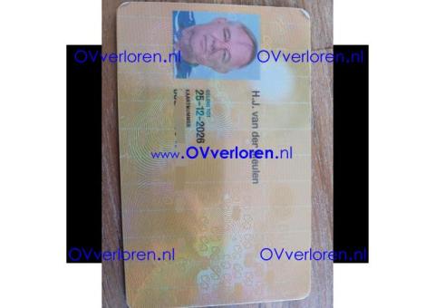 OV-chipkaart gevonden H.J. van der Meulen