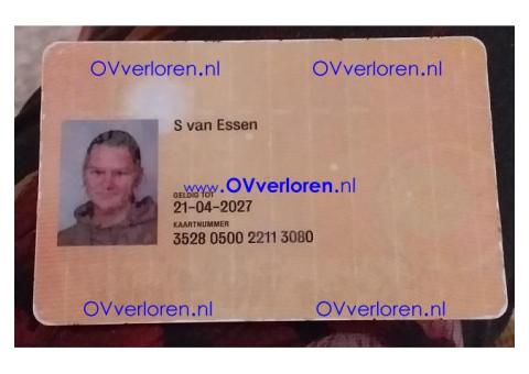 OV chipkaart S. van Essen
