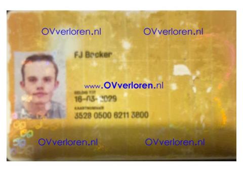 Persoonlijk abonnement gevonden in de bus 207/307