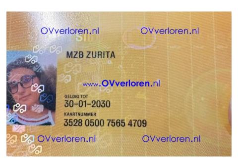 OV kaart gevonden Zaandam MZB Zurita