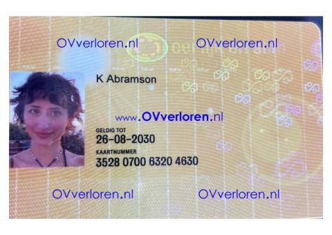 OV kaart gevonden in Abcoude