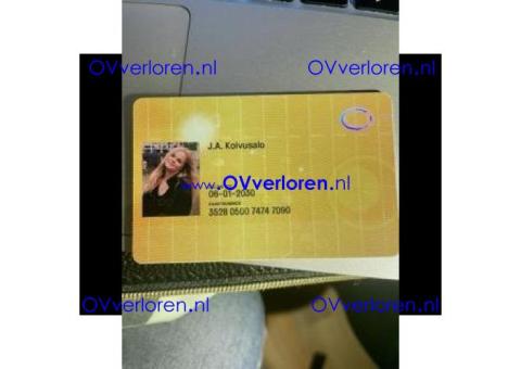 ov-chipkaart J.A. Koivusalo