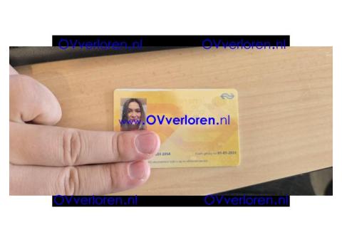 OV/NS-kaart gevonden bij Bushalte Dalem