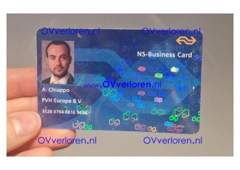 NS business kaart gevonden Diemen-Zuid