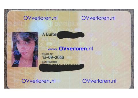 Ov-chipkaart gevonden