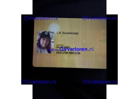 Gevonden bij station Rijswijk. L.N. Suryaatmadja