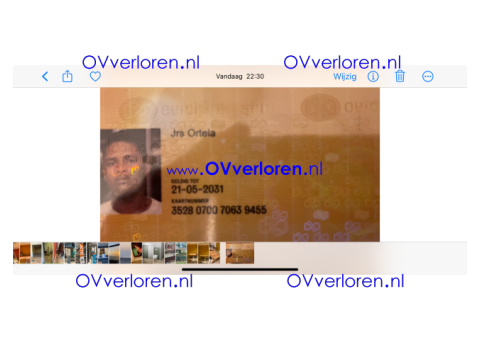 OV chipkaart gevonden