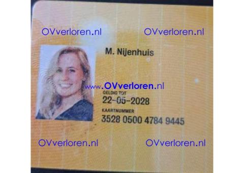 OV Chip kaart M. Nijenhuis