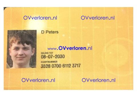 Gevonden Ov kaart
