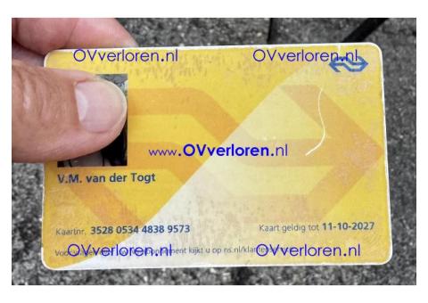 Gevonden ov chipkaart
