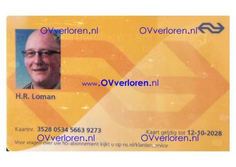 OV kaart gevonden