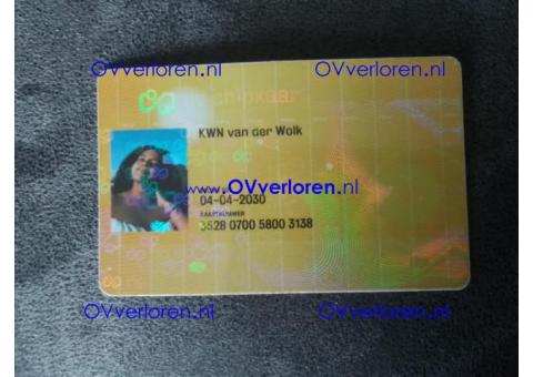 Over chipkaart KWN van der Wolk