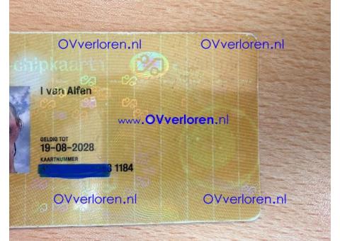 ov chipkaart I van Alfen