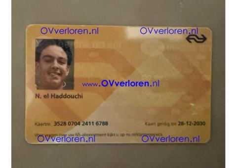N. El Haddouchi (OV-Kaart gevonden)
