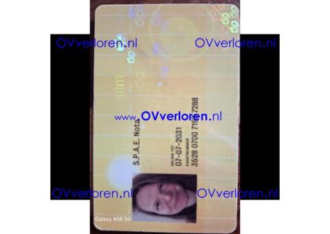 Ov chipkaart mevr. Nota