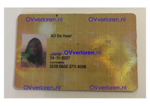 OV chipkaart gevonden De Meern