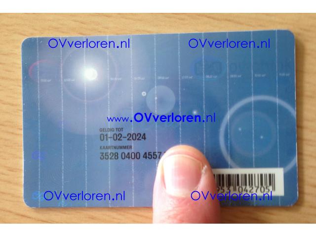 ov-chipkaart gevonden Blauw Ede-Wageningen